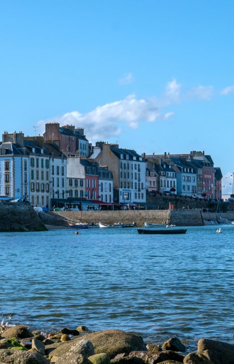 a landscape of Brittany in summer, France. sea, color of this region in summer